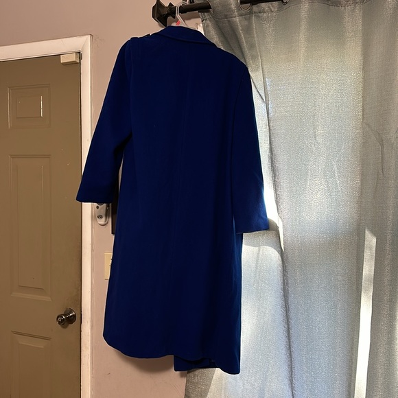 Women’s Cobolt Blue Forcaster of Boston Wool Coat - Size 13/14 - Picture 5 of 5